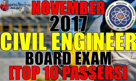 november 2017 ce board exam|TOP 10 PASSERS: November 2017 Civil Engineer .